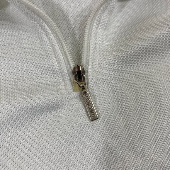 Vintage Descente Cycling Jersey Germany Size Small 1/4 Zip Pullover Striped - Picture 2 of 10